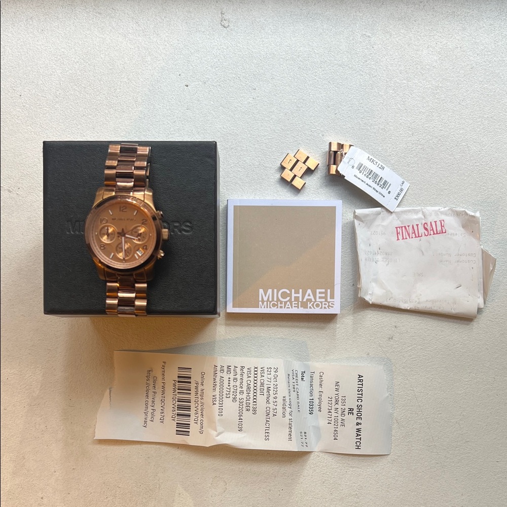 Michael Kors Rose Gold Chronograph Watch